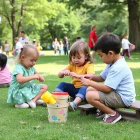 Brincando na Praça