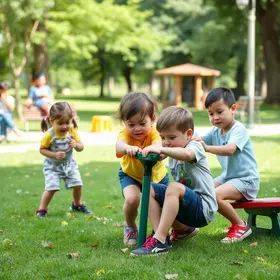 Brincando na Praça