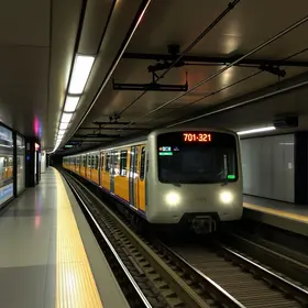 Metrô e trem em SP