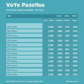 como sua região votou em 2022