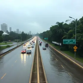 alagamento rodovia Anchieta